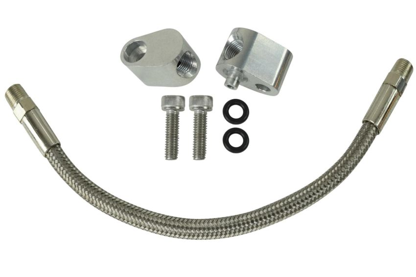 ICT BILLET ICT551694H Throttle Body Bypass Hos e Coolant Steam Crossove