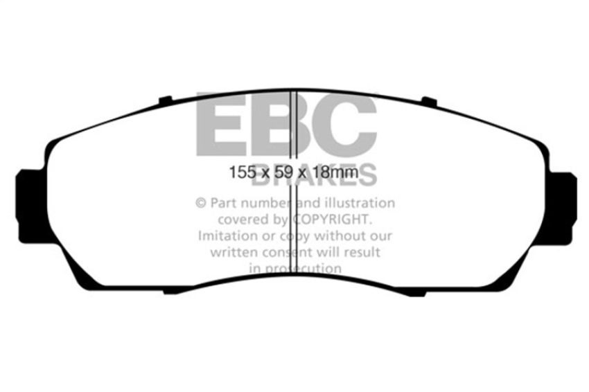EBC Brakes DP61743 6000 Series Greenstuff Truck/SUV Brakes Disc Pads