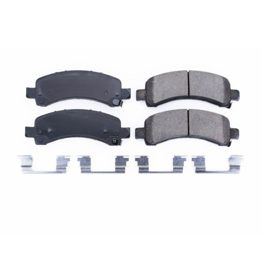 PowerStop 17-974 PowerStop - Z17 Low-Dust Ceramic Brake Pads with Hardware