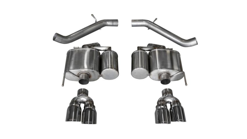 CORSA Performance 14478 Corsa 2016-2019 Cadillac ATS-V 3.6T 4in Polished Sport Axle-Back Exhaust