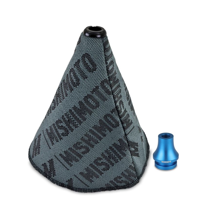 Mishimoto MMB-RECO-BL Shift Boot Cover + Retainer/Adapter Bundle M12x1.25 Blue