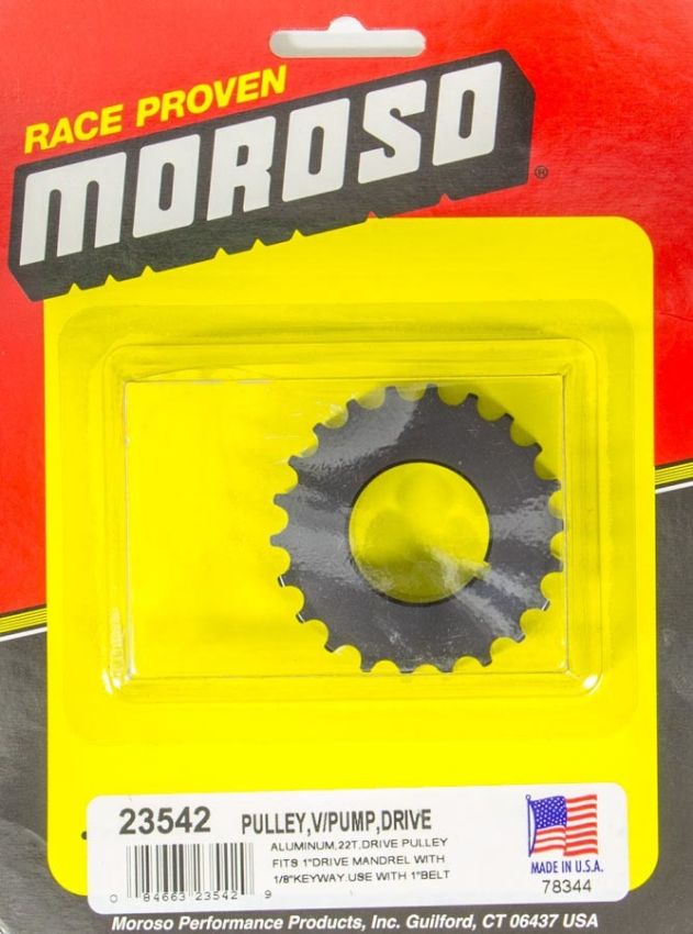 MOROSO MOR23542 Dry Sump Drive Pulley 22T- Radius Tooth