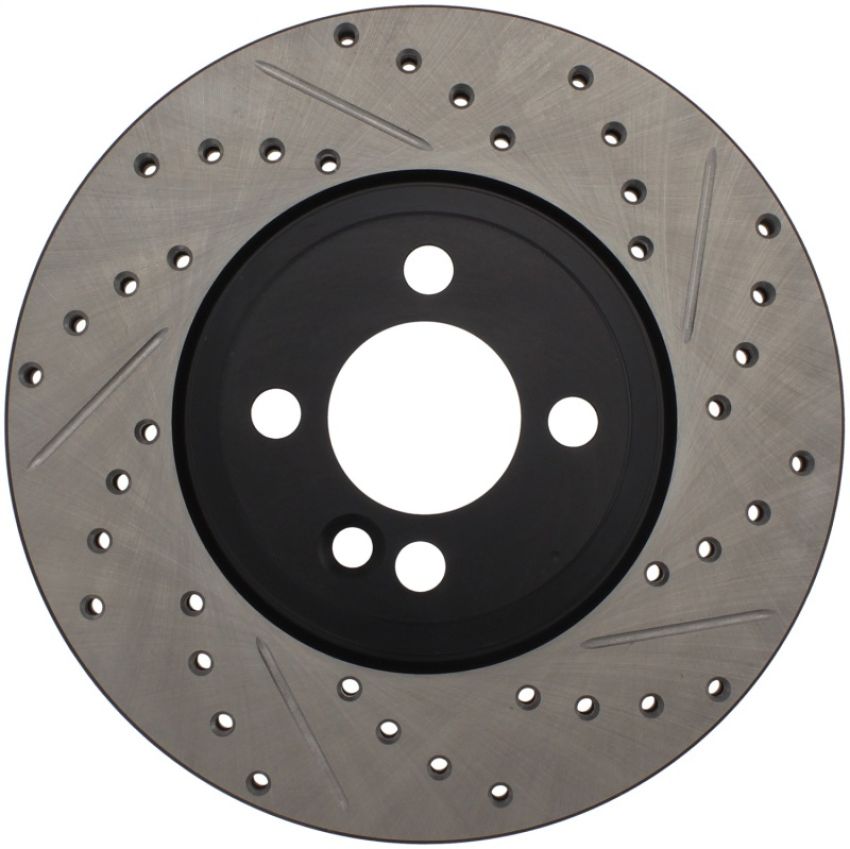 Stoptech 127.34101L Slotted & Drilled Sport Brake Rotor 07-13 Mini Cooper