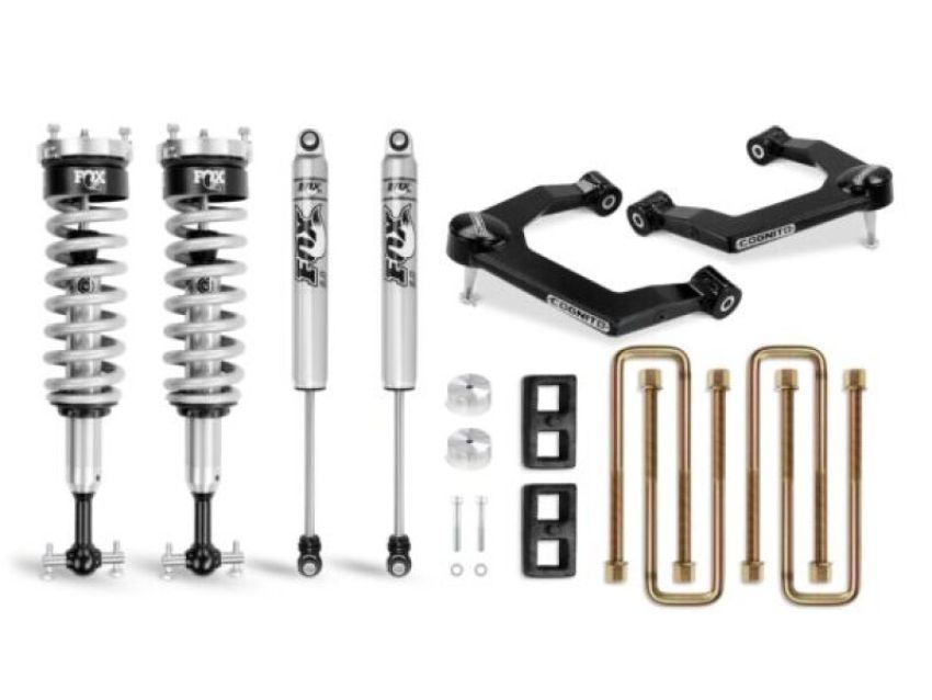 Cognito 210-P0879 19-24 Chevy Silv/Sierra 1500 2/4WD 3in Perf Ball Joint Lvl Lift Kit w/Fox PS Coilovr 2.0 IFP