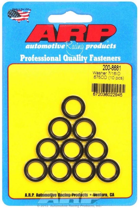 ARP ARP200-8681 Conn. Rod Washers - 7/16 ID x .675 OD Chamfer(10)