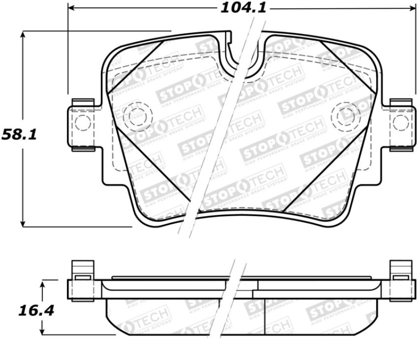 Stoptech 308.17520 Street Brake Pads - Front