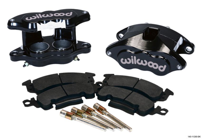 Wilwood 140-11290-BK D52 Front Caliper Kit - Black Pwdr 2.00 / 2.00in Piston 1.28in Rotor