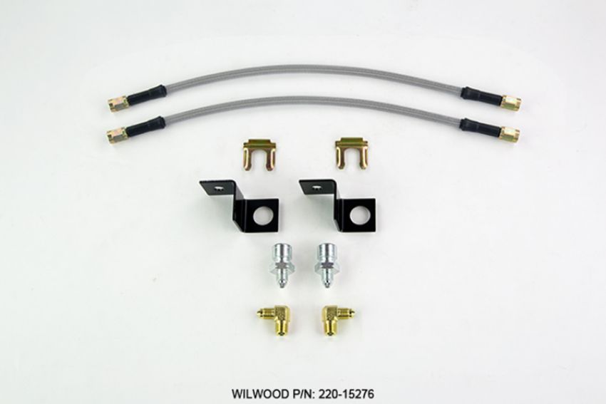 Wilwood 220-15276 Flexline Kit 14 inch -3 M10-1.5 IF 1/8 NPT 90 Degree