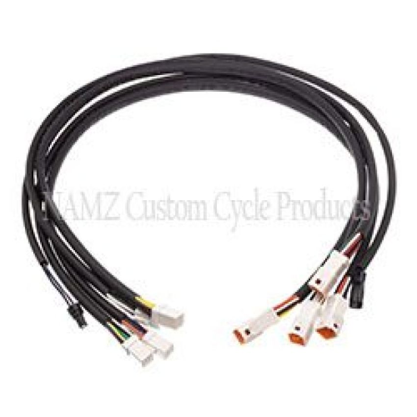 NAMZ NHCX-ID24 14-17 Indian Chieftain/Roadmaster Plug-N-Play Complete Handlebar Control Xtension Harness 24in.