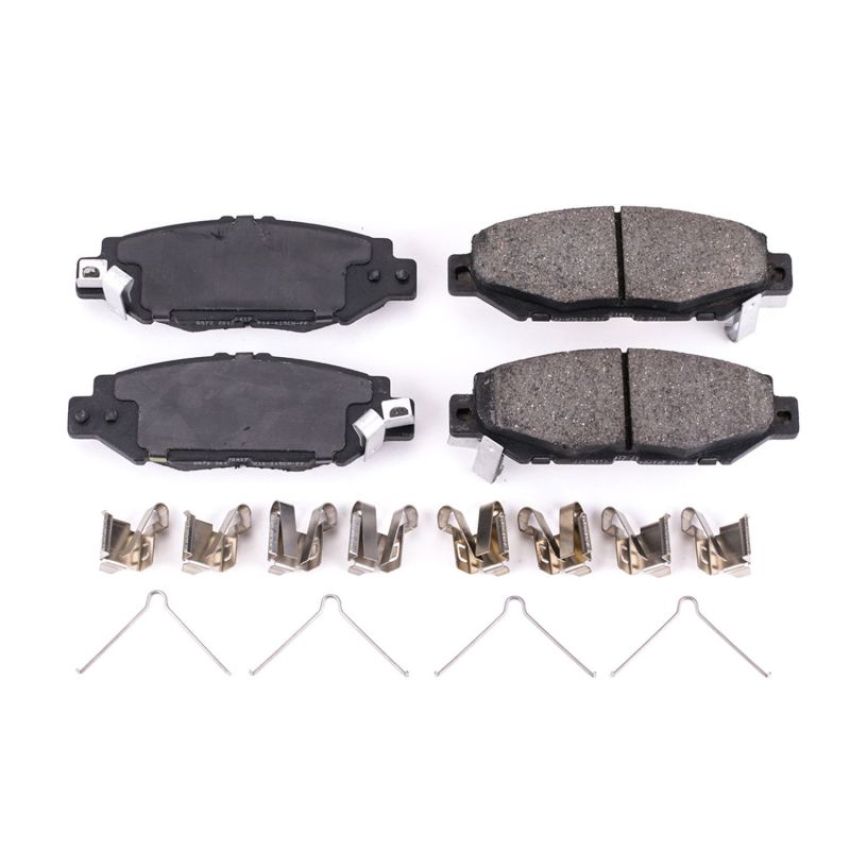 PowerStop 17-572 PowerStop - Z17 Low-Dust Ceramic Brake Pads with Hardware