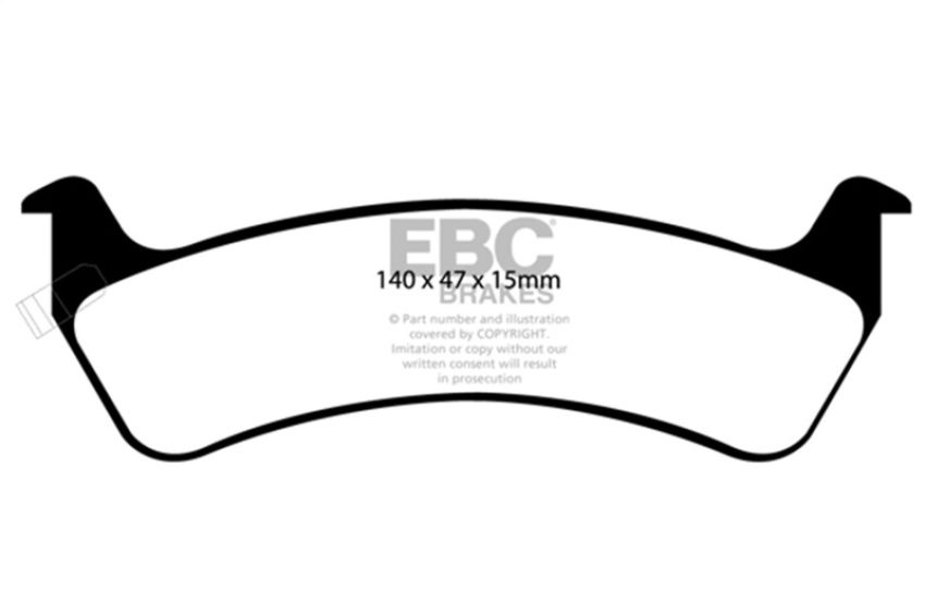 EBC Brakes DP61129 6000 Series Greenstuff Truck/SUV Brakes Disc Pads