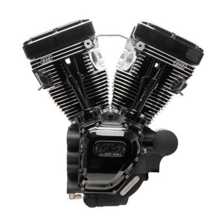 S&S Cycle 310-0835A 07-16 Touring Models T124 Black Edition Longblock Engine - 640 GE Cams
