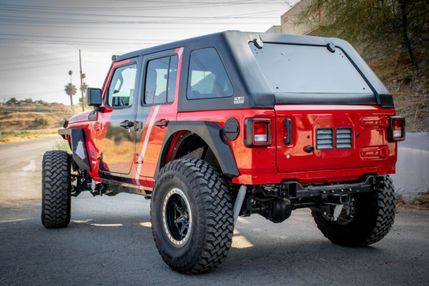 DV8 Offroad HTJLFB-B 2018+ Jeep Wrangler JL Unlimited Fastback Hard Top