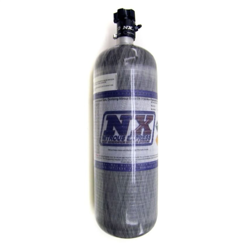 Nitrous Express 11152 COMPOSITE BOTTLE W/ LIGHTNING 500 VALVE (6.79 DIA. X 23.25 TALL)