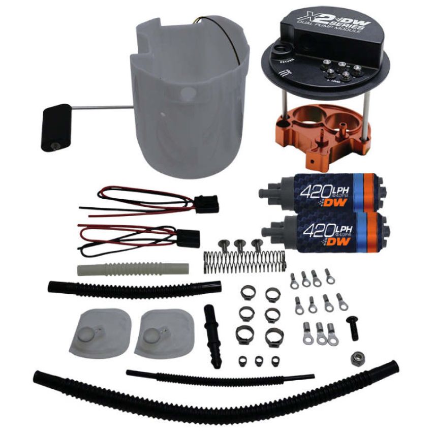 DeatschWerks 9-421-7051 X2 Pump Module w/ Dual DW420 for 2012-16 Scion FR-S 2012-20 Subaru BRZ