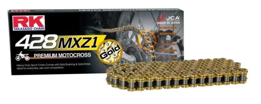 RK Chain GB428MXZ1-100FT GB428MXZ1-100FT - Gold