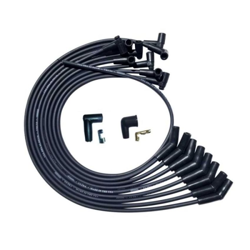 MOROSO MOR51027 Ultra Plug Wire Set SBC Over V/C Black