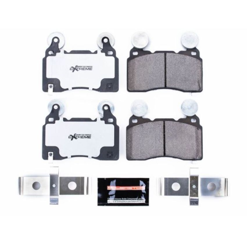 PowerStop Z26-1474 PowerStop - Z26 Performance Carbon-Fiber Ceramic Brake Pads with Hardware Kit