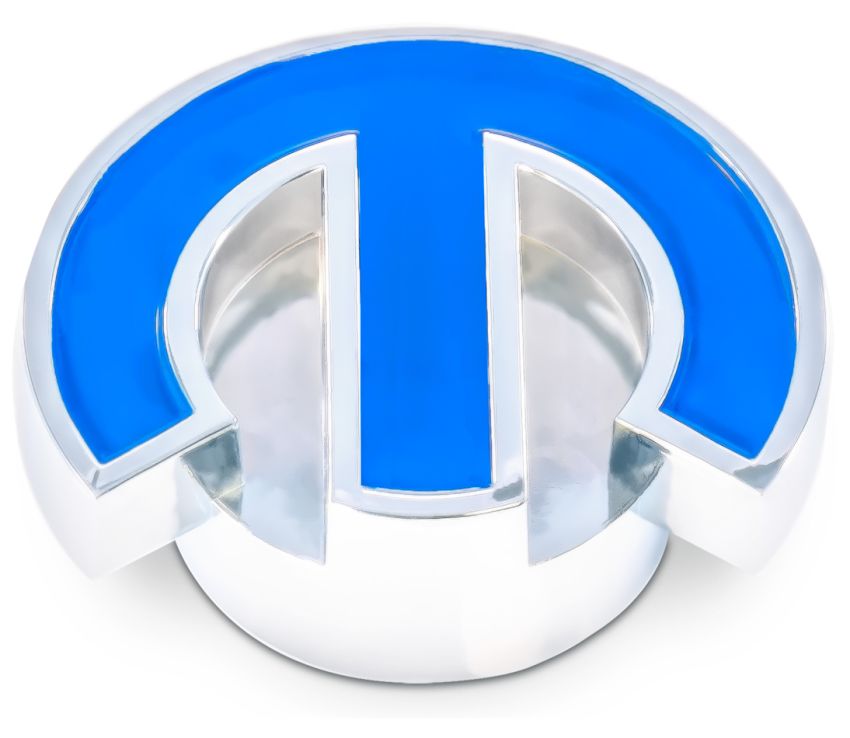 PROFORM PFM440-337 Mopar Deluxe Air Cleaner Nut Chrome w/Blue Emblem