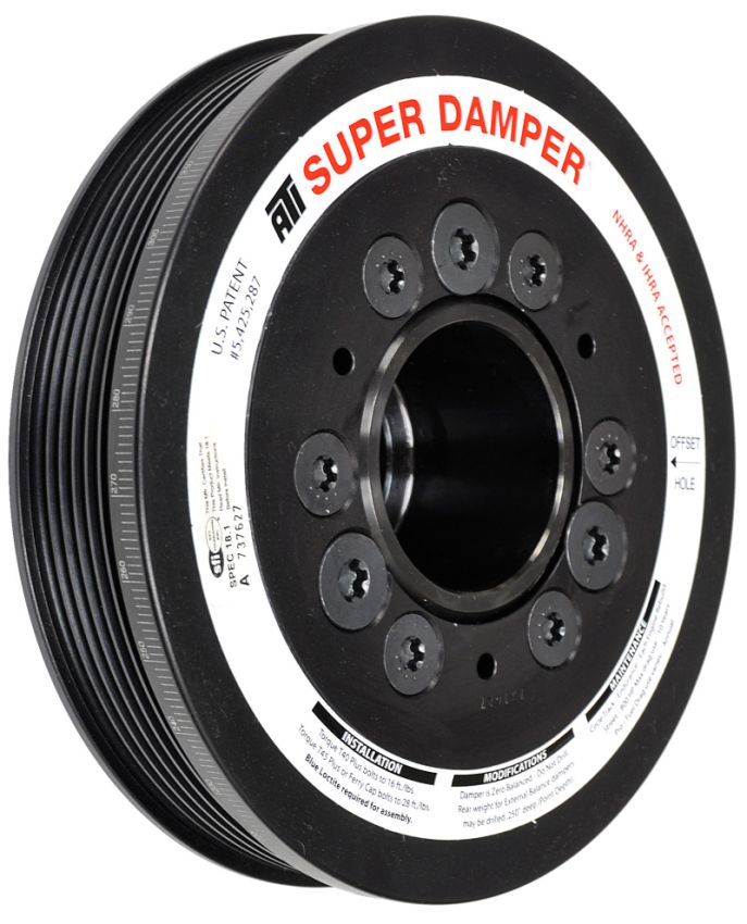 ATI ATI917289 Damper - 6.78in - AL - 6 Grv - 10 Per UD - LS1/2/3/6/L76 - 97-13 28T 8mm HTD Drive Rear - 3 Rng