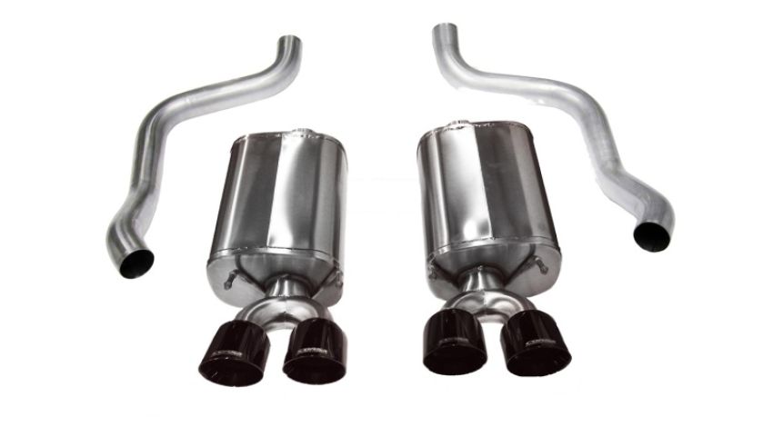CORSA Performance 14108BLK Corsa 2009-2013 Chevrolet Corvette C6 6.2L V8 Black Sport Axle-Back Exhaust
