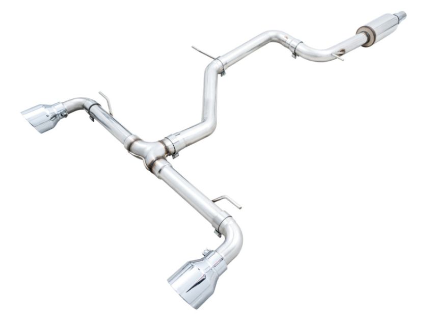AWE Tuning 3020-32658 AWE 2022 VW GTI MK8  Track Edition Exhaust - Chrome Silver Tips