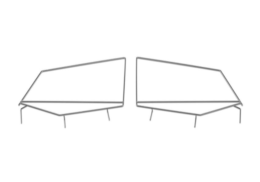 Rampage 89699 1987-1995 Jeep Wrangler(YJ) Window Frame Only - Black