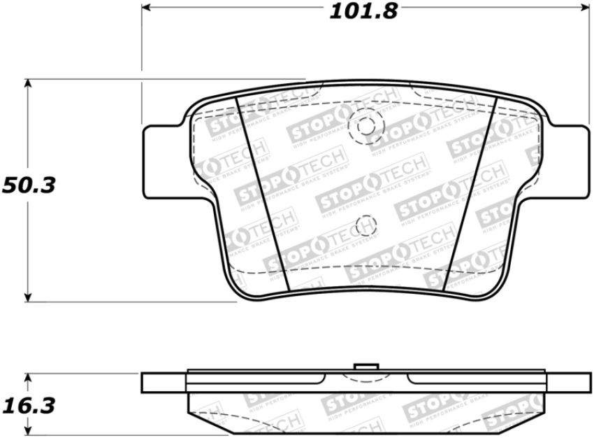 Stoptech 308.10710 Street Brake Pads