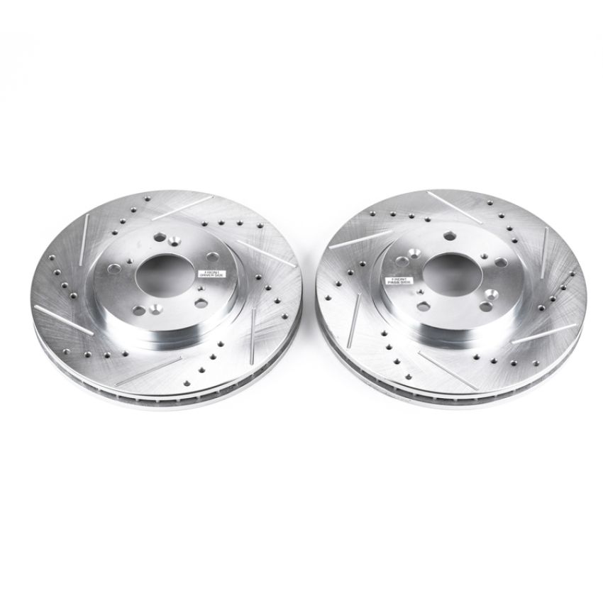 PowerStop JBR923XPR PowerStop Evolution Performance Drilled, Slotted & Plated Brake Rotor Pair