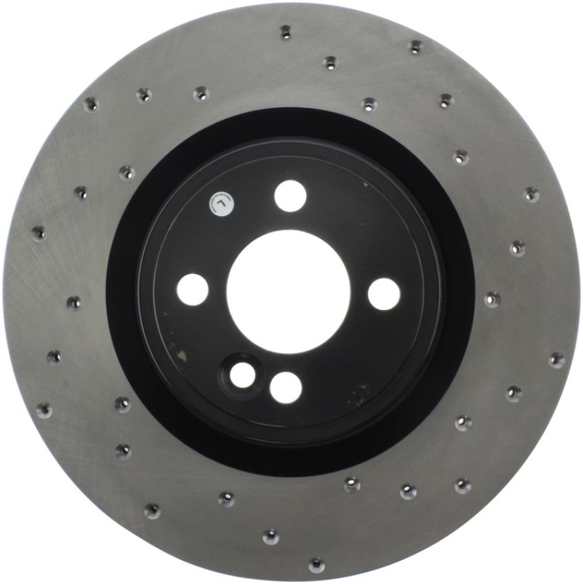 Stoptech 128.34114L Sport Cross Drilled Brake Rotor - Front Right
