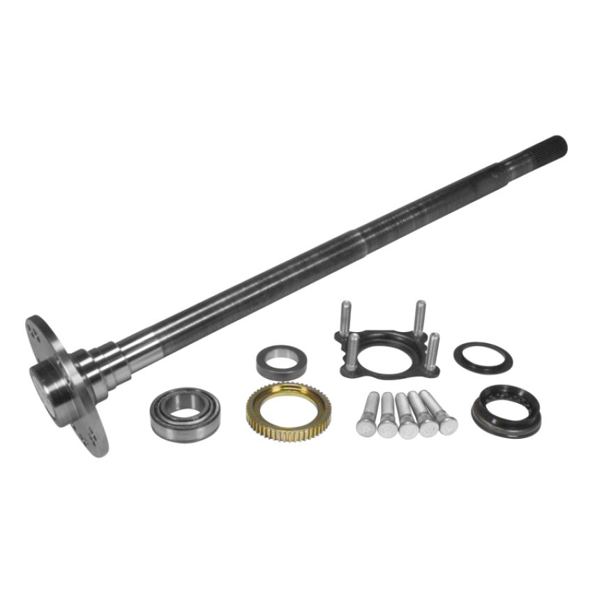 Yukon Gear & Axle YA WD44JLRUB-L-SBK Yukon Chromoly Rear Axle Kit Dana 44 Narrow Track w/E-Locker Left Hand 31.56in Long