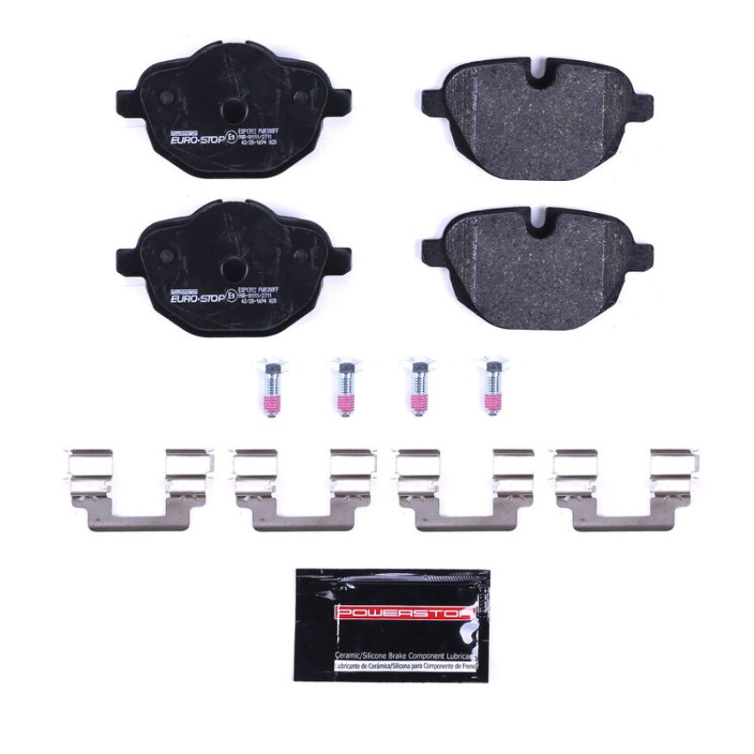 PowerStop ESP1392 EuroStop ECE-R90 Certified Brake Pad Set