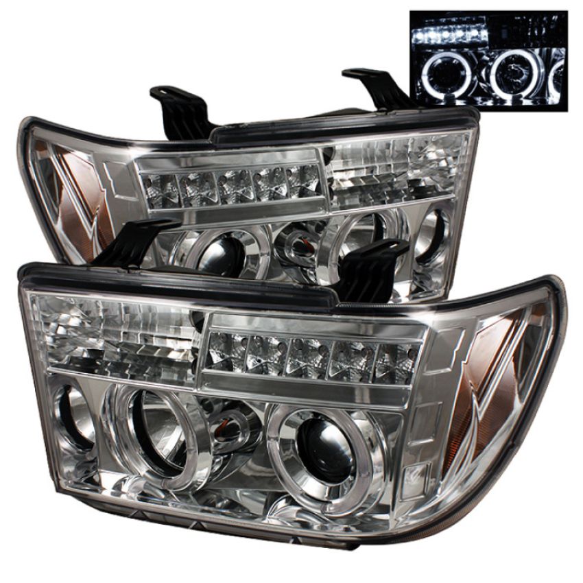 SPYDER 5012036 Projector Headlights - Eliminates AFS function - LED Halo - Chrome