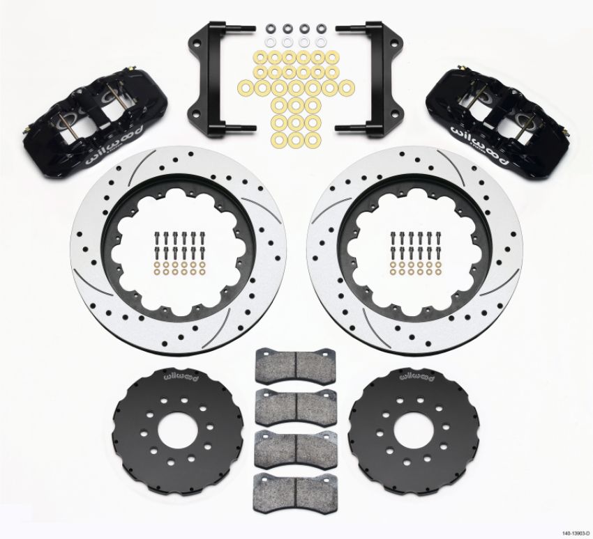 Wilwood 140-13903-D AERO6 Front Hat Kit 15.00 Drilled 97-04 Corvette C5/Z06 05-13 C6