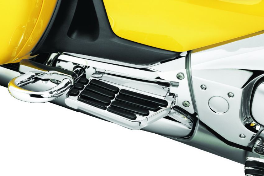 Kuryakyn 7506 Passenger Floorboard Side Covers 01-17 Honda GL1800 Chrome