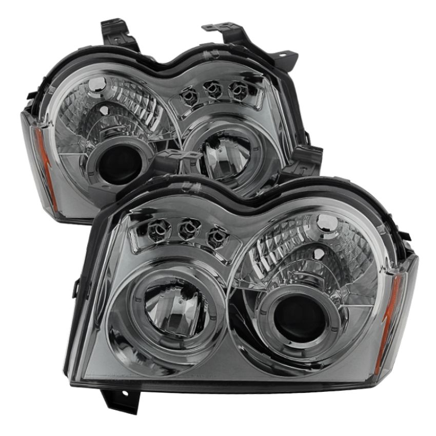 SPYDER 5011114 Projector Headlights - LED Halo - Smoke