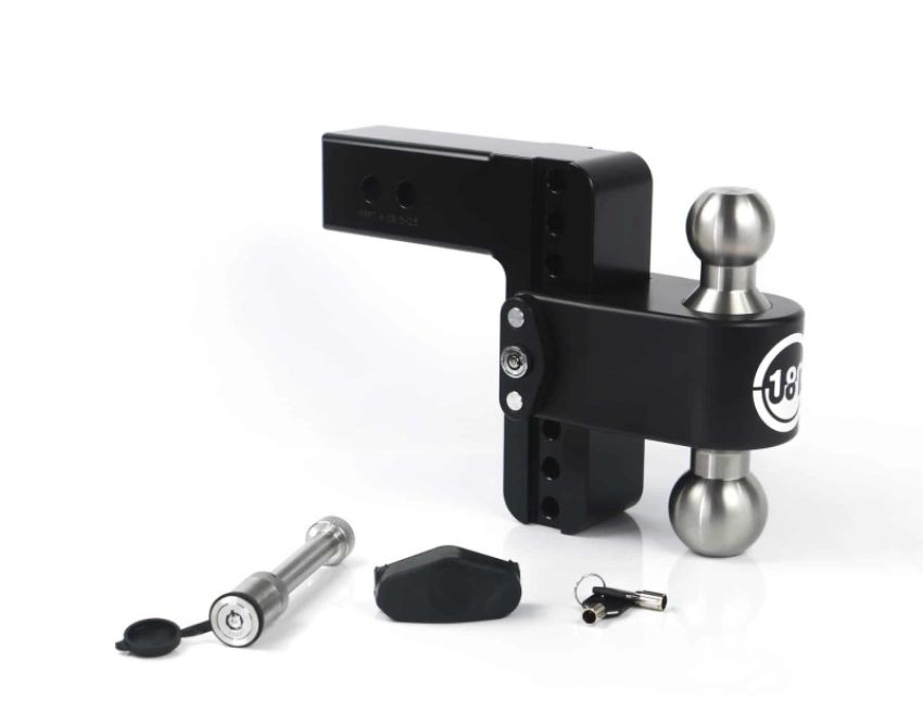 Weigh Safe LTB6-2.5-KA-CER-BLA 180 Hitch 6in Drop Hitch & 2.5in Shank (10K/18.5K GTWR) w/WS05 - Black Cerakote