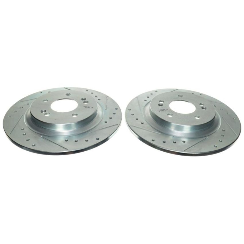 PowerStop JBR1903XPR PowerStop Evolution Performance Drilled, Slotted & Plated Brake Rotor Pair