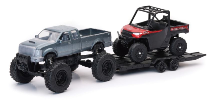 New Ray Toys 50076 Offroad Pickup with Polaris Ranger XP1000 EPS