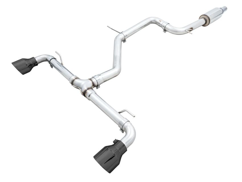 AWE Tuning 3020-33658 AWE 2022 VW GTI MK8  Track Edition Exhaust - Diamond Black Tips