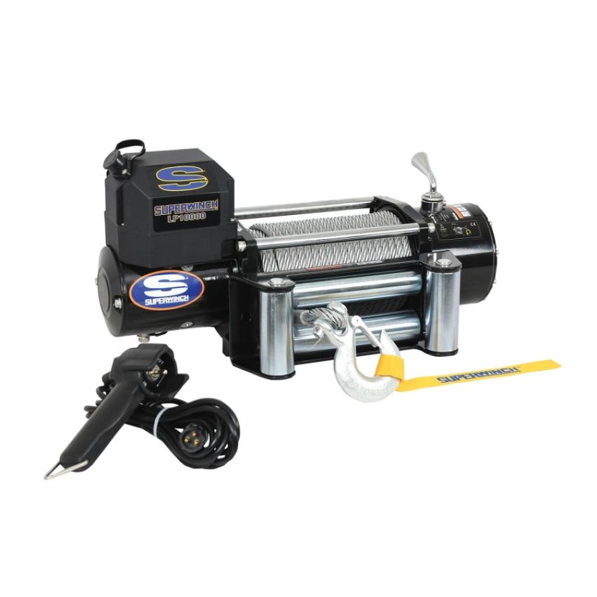 Superwinch 1510200 10000 LBS 12V DC 3/8in x 85ft Steel Rope LP10000 Winch