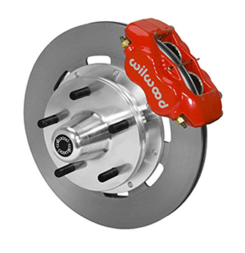 Wilwood 140-14532-R Forged Dynalite Front Kit 19.00in Plain Rotor RedWWE ProSpindle (5x5.00in Hub)