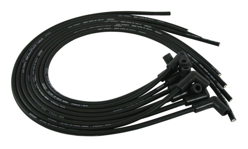 MOROSO MOR73814 Ultra 40 Plug Wire Set - Black