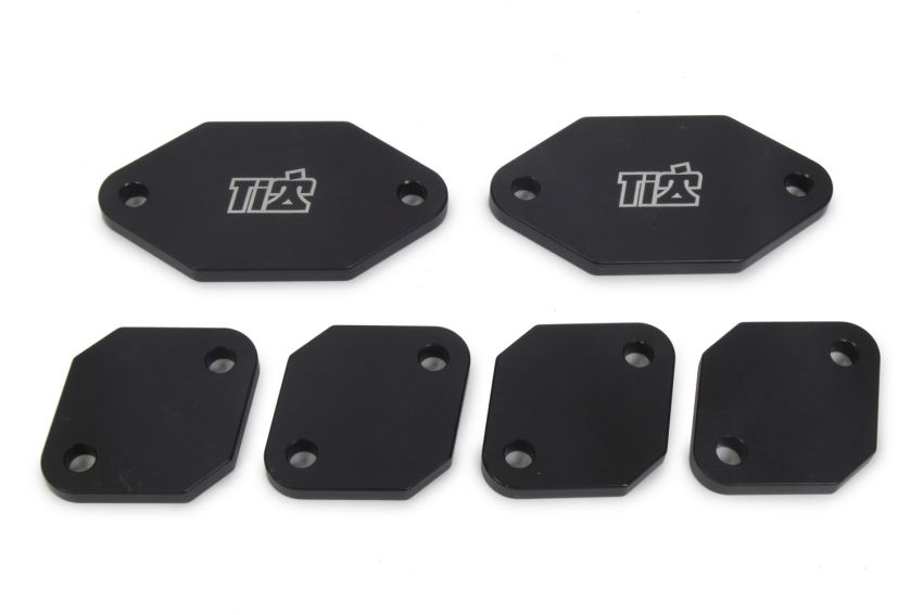 Ti22 PERFORMANCE TIP5124 Exhaust Port Blockoffs Aluminum Standard Port