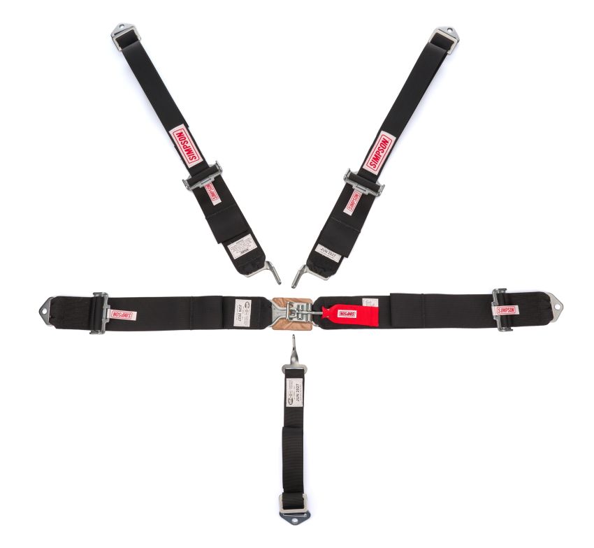 SIMPSON SAFETY SIM29061BKH Harness 5pt LL Pull-Up Lap B/I HANS Shoulder