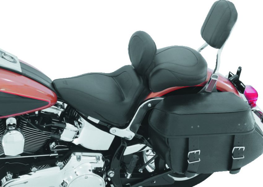 Mustang Motorcycle 75891 Mustang 03-08 Kawasaki Vulcan 1600 Classic, 05-08 Nomad Standard Touring 2PC Seat - Black