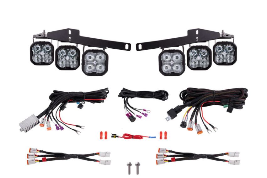 Diode Dynamics DD7360 17-20 Ford Raptor SS3 LED Fog Light Kit - White Max
