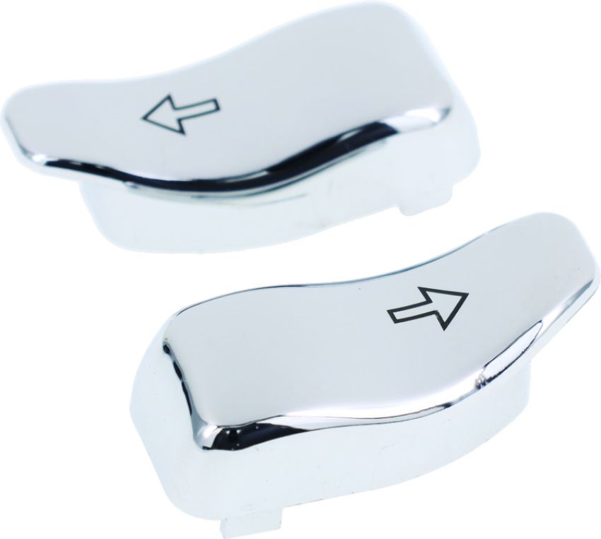 Bikers Choice 483317 14-Up FLHR FLTR Chrome Turn Signal Switch Extensions Pr