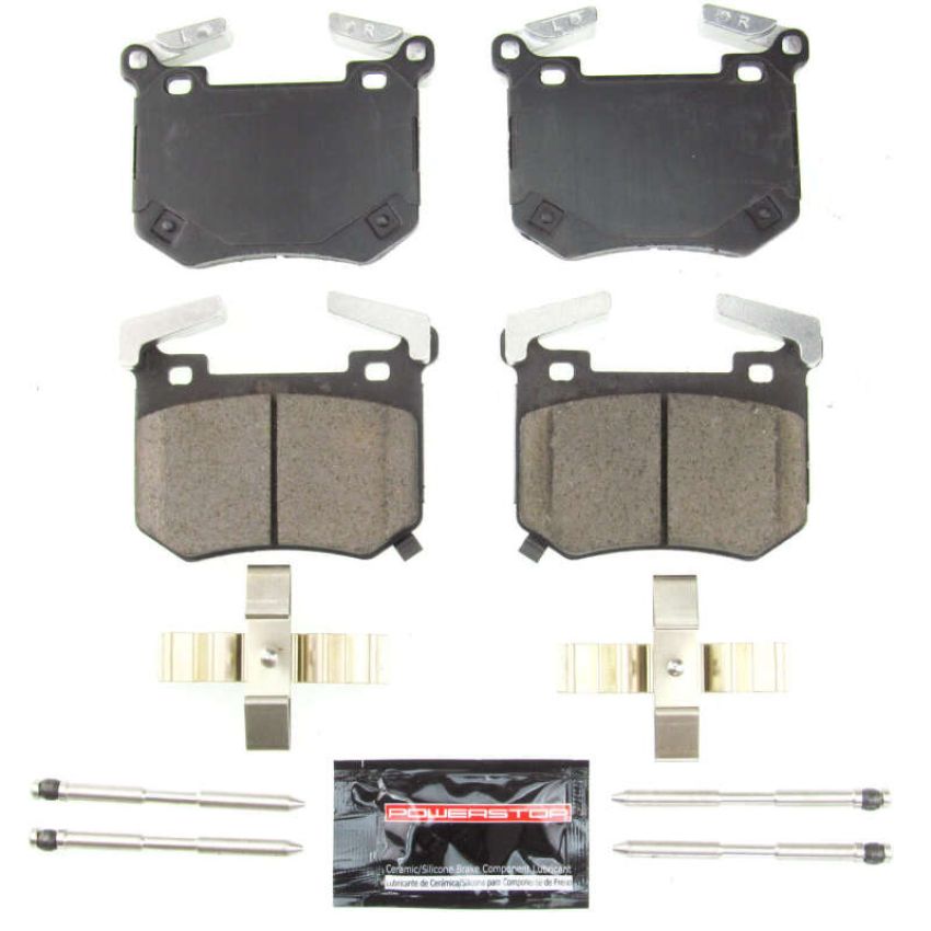 PowerStop Z23-2144 PowerStop - Z23 Daily Driver Carbon-Fiber Ceramic Brake Pads with Hardware Kit