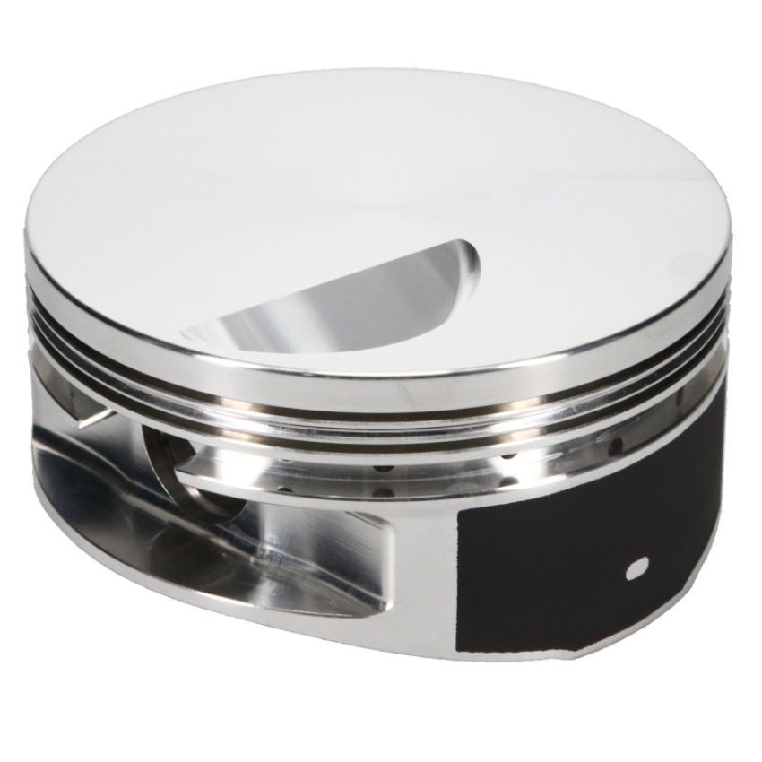 JE Pistons 338238 454BBC FT 4.56in Bore -3cc Flat Top 1.12in Comp Height 0.99in Pin Diameter - Set of 8